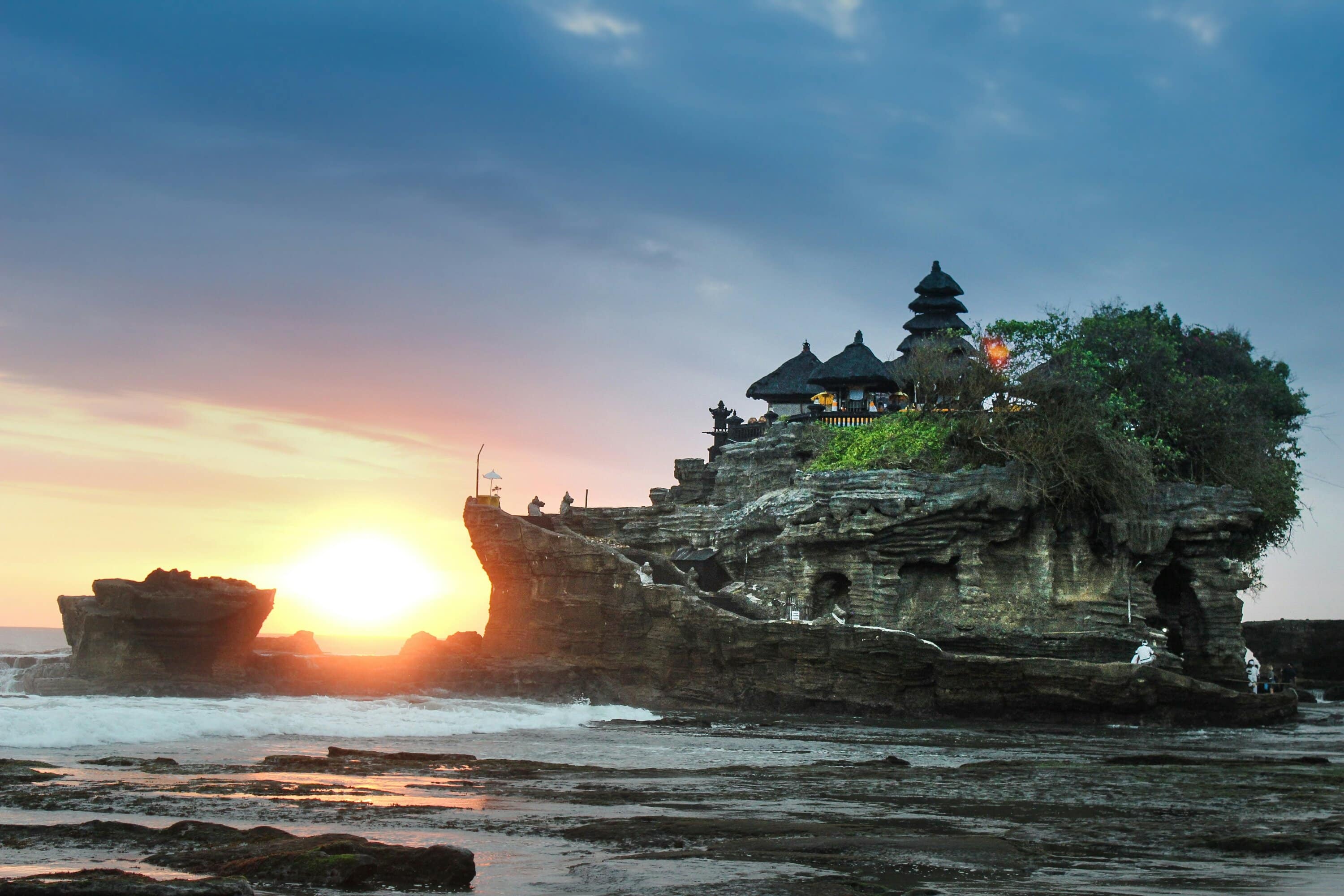 Tempel auf dem Gray Rock Hill Pura Tanah Lot