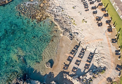 Strand aus Vogelperspektive