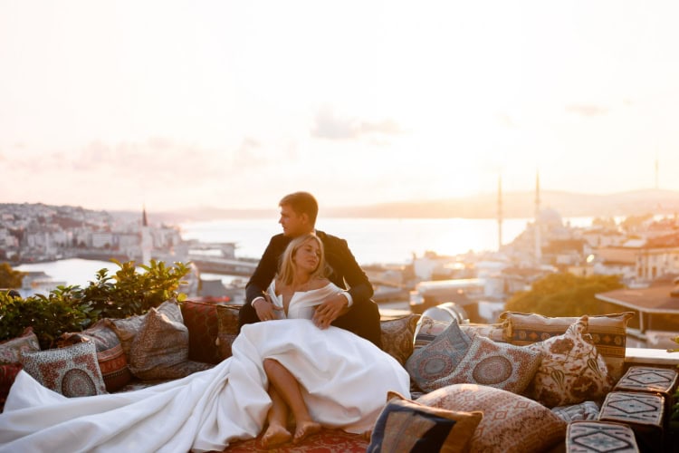 Brautpaar in Istanbul